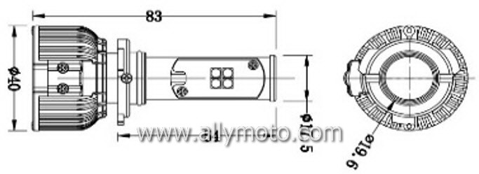 40W LED Headlight Cree 3C 9005